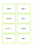 Aperçu - Jeux - Bingo de lecture (niveau 3) - Page 1