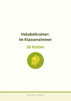 Vorschau - Spiele - Türkisch A1 – Vokabeln lernen: Vokabelkarten Im Klassenzimmer (auch Deutsch A1 DaZ/DaF) - Seite 3