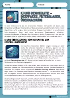 Vorschau - Arbeitsblätter - KI und Demokratie - Deepfakes, Filterblasen, Überwachung - Seite 2
