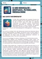 Vorschau - Arbeitsblätter - KI und Demokratie - Deepfakes, Filterblasen, Überwachung - Seite 3