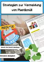 Vorschau - Arbeitsblätter - Strategien zur Vermeidung von Plastikmüll - Deckblatt