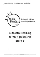 Vorschau - Arbeitsblätter - Gedächtnistraining Übungen PDF Kurzzeitgedächtnis trainieren - Seite 1