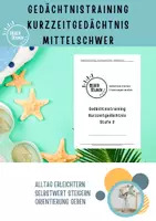 Vorschau - Arbeitsblätter - Gedächtnistraining Übungen PDF Kurzzeitgedächtnis trainieren - Deckblatt