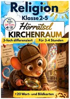Vorschau - Arbeitsblätter - Kirchenraum Hörrätsel | Katholische Religion | Spielerische Spurensuche mit Mathilda, der Kirchenmaus | Förderschule, Grundschule & Sekundarstufe I | Klasse 2-5 - Deckblatt
