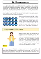 Vorschau - Arbeitsblätter - Mimik nonverbale Kommunikation: Gesichtsausdruck Psychologie - Seite 1