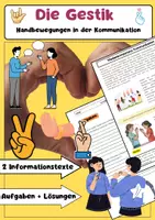 Vorschau - Arbeitsblätter - Gestik nonverbale Kommunikation Körpersprache - Deckblatt