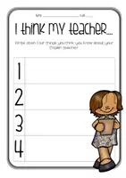 Vorschau - Arbeitsblätter - I think my teacher... Writing - Seite 2