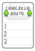 Vorschau - Spiele - two truths and a fib - Writing und Short Presentation - Seite 1