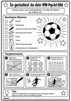 Vorschau - Mal- und Bastelvorlagen - Fußball WM 2026 Kunst - Schattenbilder + Pop-Art - Seite 2