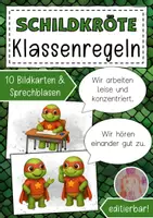 Vorschau - Anderer Materialtyp - Klassenregeln Schildkrötenklasse Schildkröte - Deckblatt
