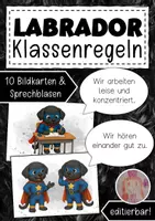 Vorschau - Anderer Materialtyp - Klassenregeln Labradorklasse Klassentier Labrador - Deckblatt