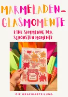 Vorschau - Mal- und Bastelvorlagen - Marmeladeglasmomente 🍓✨ - eine Sammlung der schönsten Momente - Deckblatt
