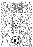 Vorschau - Mal- und Bastelvorlagen - Ausmalbilder Fußball WM - Seite 2