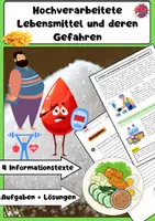 Vorschau - Arbeitsblätter - Hochverarbeitete Lebensmittel: Gesundheit, Darmmikrobiom & Stoffwechsel - Deckblatt