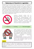 Vorschau - Arbeitsblätter - Rauchen: Prävention und Ausstieg Suchtprävention - Seite 1