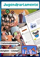 Vorschau - Arbeitsblätter - Jugendparlamente: Demokratie, Wahlen & Politik - Deckblatt
