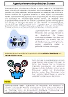 Vorschau - Arbeitsblätter - Jugendparlamente: Demokratie, Wahlen & Politik - Seite 1