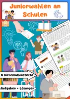 Vorschau - Arbeitsblätter - Jugendbeteiligung in der Politik: Juniorwahlen, Jugendparlamente, Schülervertretung: Demokratie - Seite 1