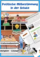 Vorschau - Arbeitsblätter - Politische Mitbestimmung in der Schule - Deckblatt