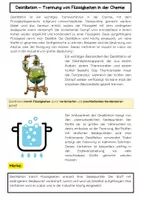 Vorschau - Arbeitsblätter - Destillation Trennverfahren Chemie Arbeitsblatt - Seite 1