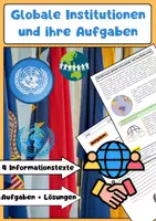 Vorschau - Arbeitsblätter - Globale Institutionen und ihre Aufgaben - Deckblatt