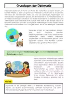 Vorschau - Arbeitsblätter - Diplomatie in einer globalisierten Welt - Seite 1