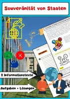 Vorschau - Arbeitsblätter - Souveränität von Staaten internationale Politik - Deckblatt