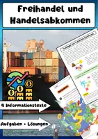 Vorschau - Arbeitsblätter - Freihandel und Handelsabkommen: Globalisierung Unterrichtsmaterial - Deckblatt