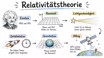 Vorschau - Arbeitsblätter - Arbeitsblätter zum Thema "Relativitätstheorie" + Lösung & MP3 + Mindmap + Infografik - Seite 1