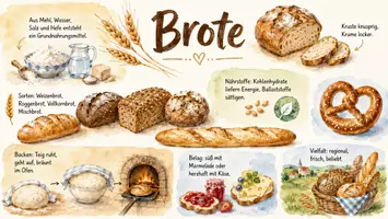 Vorschau - Arbeitsblätter - Arbeitsblatt zum Thema "Brot" + Onlineübung & MP3 + Infografik - Seite 2