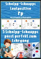 Vorschau - Stationenlernen - 5 Himmel und Hölle Spiele zur Lautposition P - Lauterkennung und phonologische Bewusstheit - Buchstabe der Woche - Deckblatt