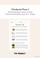 Vorschau - Arbeitsblätter - Kostenlose Schreibprobe Klasse 2 - Rechtschreibung beobachten und fördern - Deckblatt