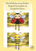 Vorschau - Mal- und Bastelvorlagen - Mandalas Insekten im Sommer - Ausmalbilder kostenlos - Kunst Klasse 1 und 2 - Seite 1