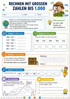 Vorschau - Unterrichtsreihen - Vertretungsstunden Mathe Klasse 3-4 - 10 Arbeitsblätter - Seite 1