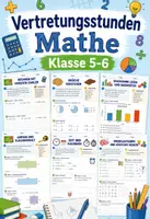 Vorschau - Unterrichtsreihen - Vertretungsstunden Mathe Klasse 5-6 - 10 Arbeitsblätter - Deckblatt