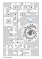 Vorschau - Arbeitsblätter - Minusrechnen bis 10 - Kreuzzahlrätsel und Spiralen - Seite 1