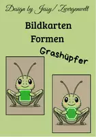 Vorschau - Bildkarten - Bildkarten Formen Grashüpfer - Deckblatt