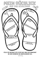 Vorschau - Arbeitsblätter - Flip-Flop Steckbrief Rückblick auf das Schuljahr - Schuljahresende & Sommer - Seite 2