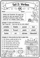 Vorschau - Stationenlernen - WM 2026 Wortarten 10 Aufgaben & Lösungsschlüssel Nomen, Verben, Adjektive Grundschule - Seite 3