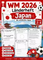 Vorschau - Arbeitsblätter - Ländersteckbrief Japan - Deckblatt