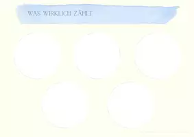 Vorschau - Arbeitsblätter - "Was wirklich zählt" Unterrichtsmaterial - Selbstreflexion - Deckblatt