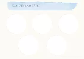 Vorschau - Arbeitsblätter - "Was wirklich zählt" Unterrichtsmaterial - Selbstreflexion - Seite 1