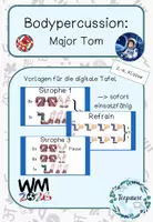Vorschau - Präsentationen/Tafelbilder - Weltmeisterschaft 2026: Bodypercussion "Major Tom" - Deckblatt