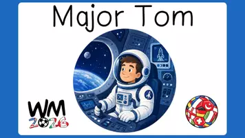 Vorschau - Präsentationen/Tafelbilder - Weltmeisterschaft 2026: Bodypercussion "Major Tom" - Seite 1