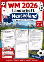 Vorschau - Arbeitsblätter - Ländersteckbrief Neuseeland - Deckblatt