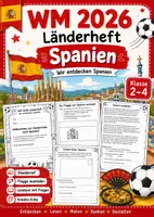 Vorschau - Arbeitsblätter - Länder Spanien Fußball WM 2026 - Deckblatt