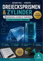 Vorschau - Arbeitsblätter - Dreiecksprismen & Zylinder – 20 Übungsaufgaben mit Lösungswegen - Deckblatt