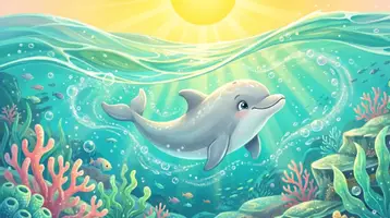Aperçu - Cartes / Images - Kamishibai- Le dauphin saute dans les vagues - Page 3