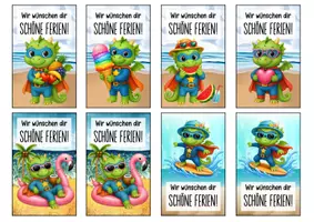 Vorschau - Anderer Materialtyp - Feriengrüße Drache Drachenklasse Lesezeichen Sommer - Seite 2