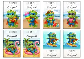 Vorschau - Anderer Materialtyp - Feriengrüße Drache Drachenklasse Lesezeichen Sommer - Seite 3